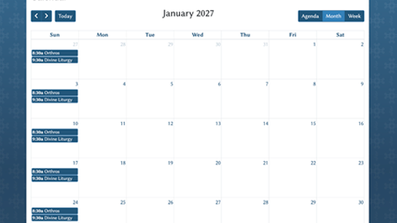 Parish Calendar